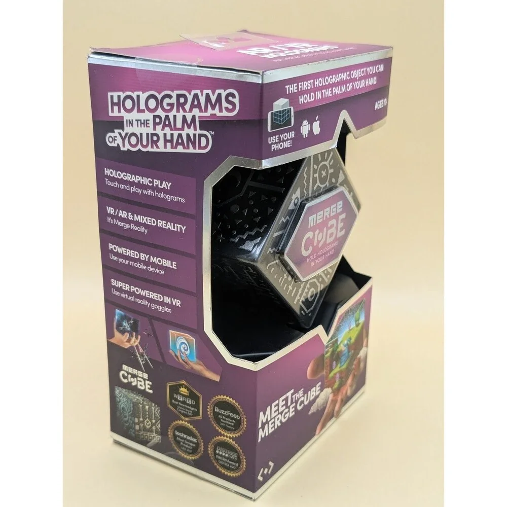 MERGE Cube - Hold Holograms in Your Hand with Award Winning AR Toy for Kids New